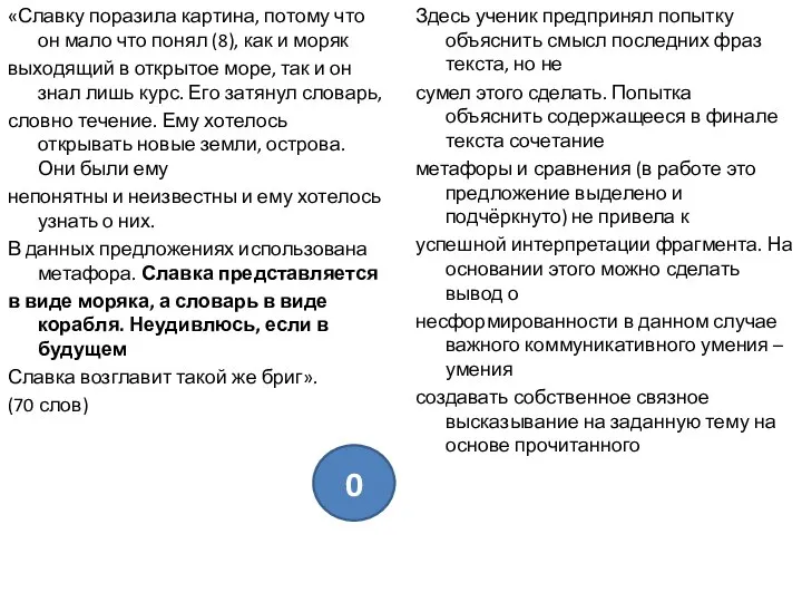 «Славку поразила картина, потому что он мало что понял (8), как и