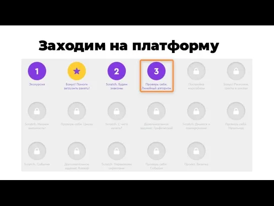 Заходим на платформу