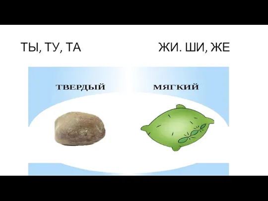 ТЫ, ТУ, ТА ЖИ. ШИ, ЖЕ