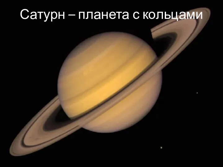 Сатурн – планета с кольцами