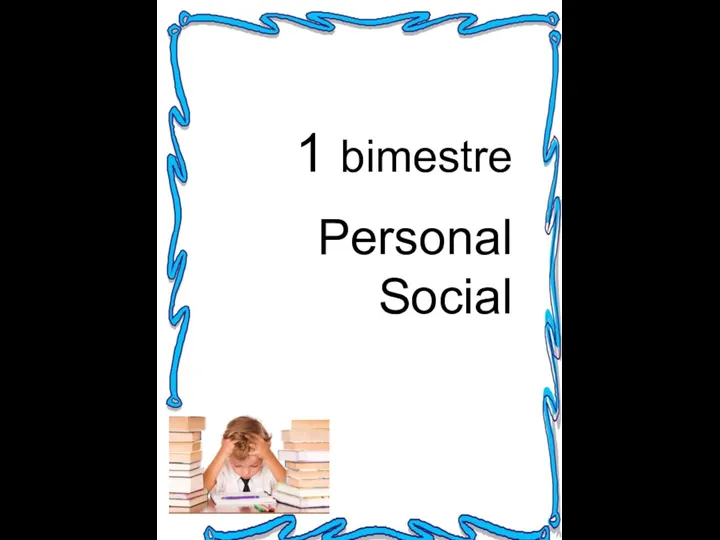 1 bimestre Personal Social
