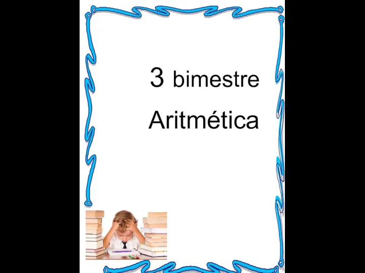 3 bimestre Aritmética