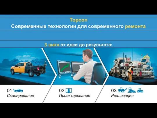 Topcon Современные технологии для современного ремонта 3 шага от идеи до результата: