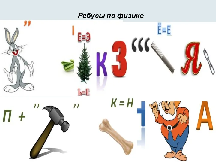 Ребусы по физике