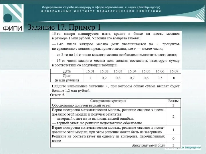 Задание 17. Пример 1