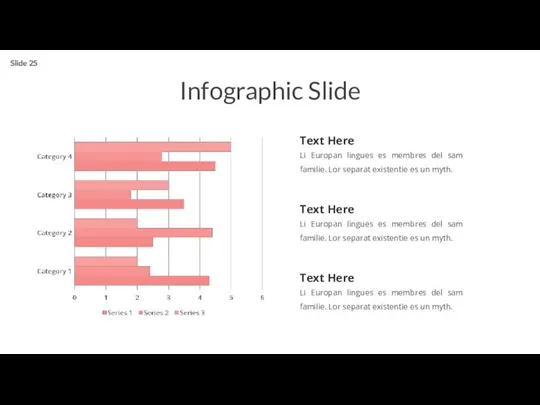 Infographic Slide Text Here Li Europan lingues es membres del sam familie.