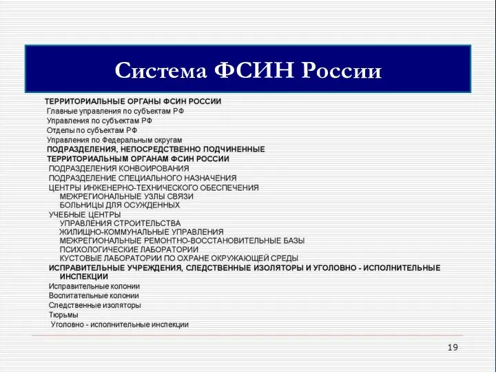 Система ФСИН России