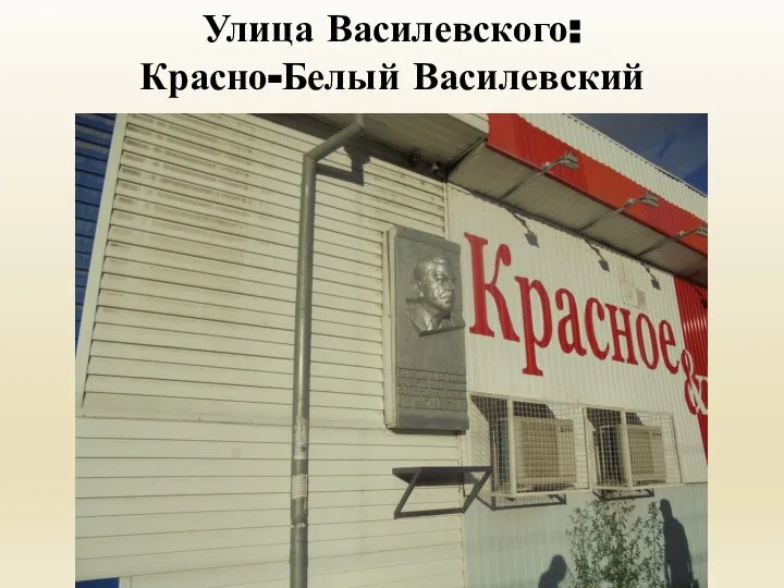 Улица Василевского: Красно-Белый Василевский