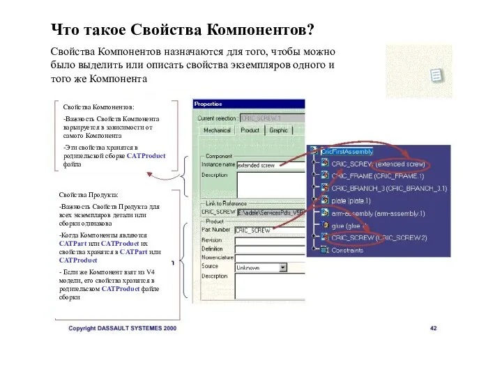 Что такое Свойства Компонентов? Свойства Компонентов назначаются для того, чтобы можно было