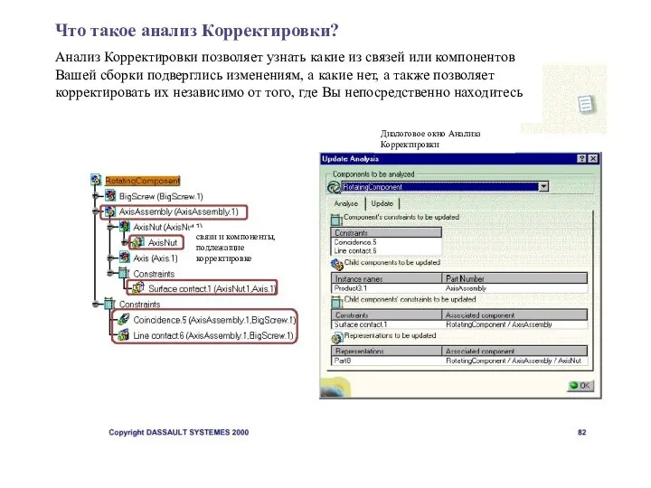 Что такое анализ Корректировки? Анализ Корректировки позволяет узнать какие из связей или