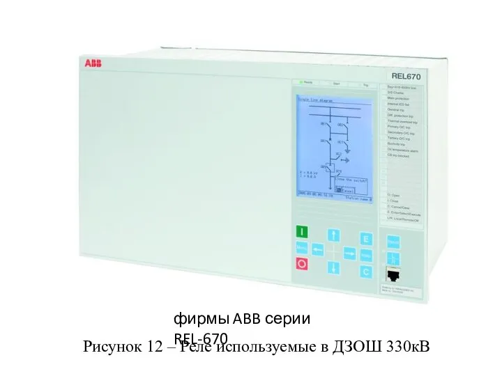 Рисунок 12 – Реле используемые в ДЗОШ 330кВ фирмы ABB серии REL-670