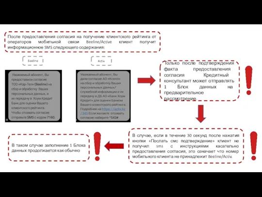 После предоставления согласия на получение клиентского рейтинга от операторов мобильной связи Beeline/Active