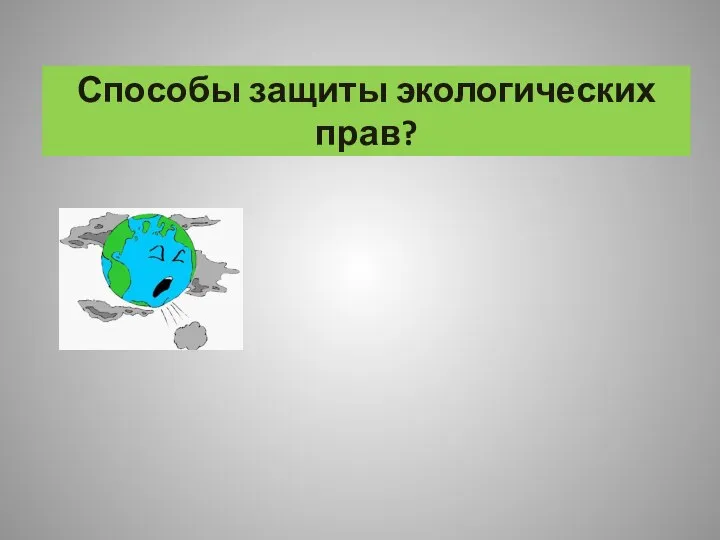 Способы защиты экологических прав?