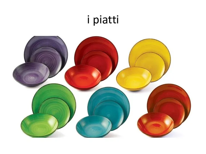 i piatti