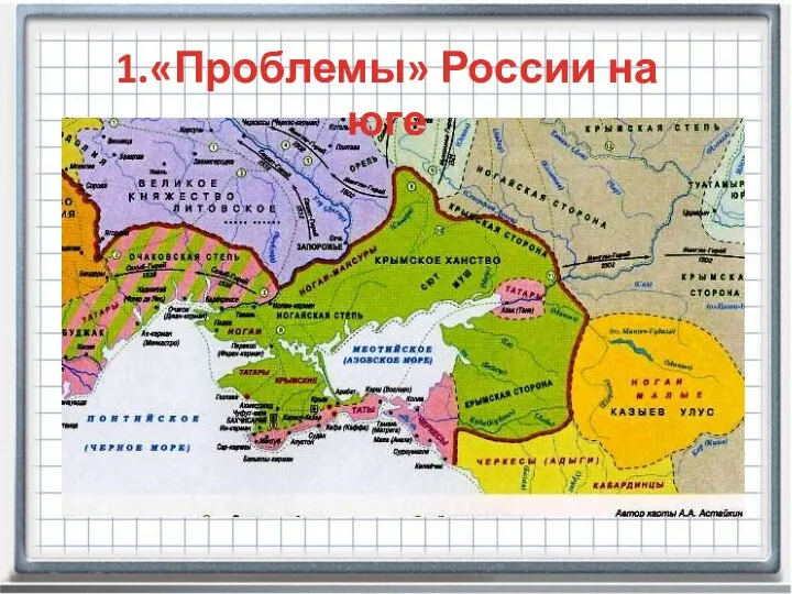 1.«Проблемы» России на юге