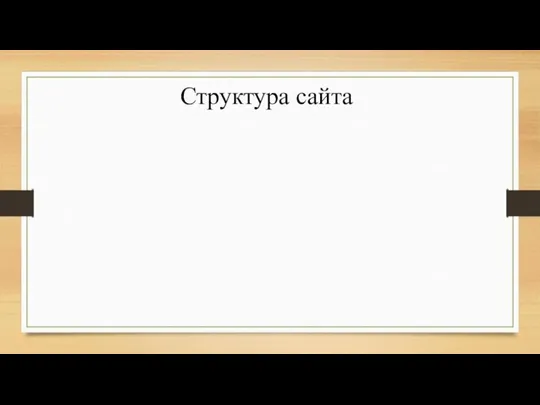 Структура сайта