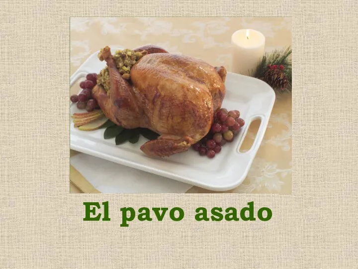 El pavo asado