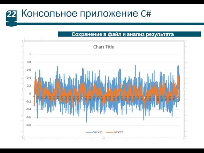 Консольное приложение C# 22 Сохранение в файл и анализ результата