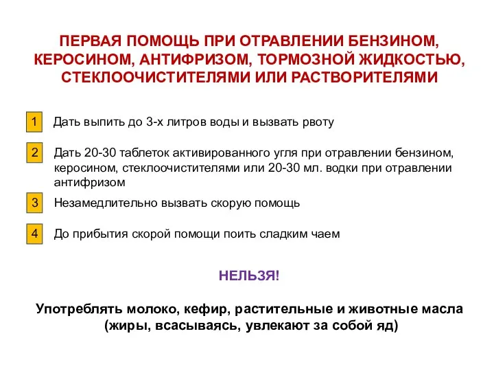 1 Дать выпить до 3-х литров воды и вызвать рвоту 2 Дать