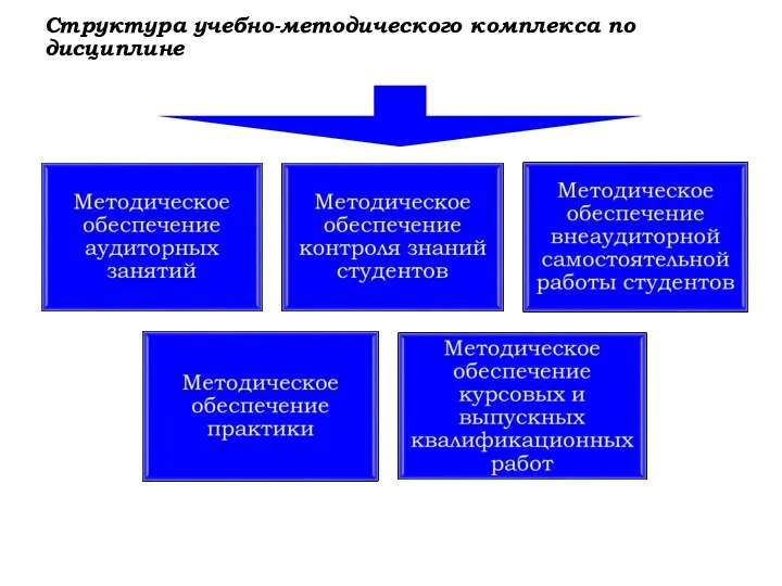 Структура учебно-методического комплекса по дисциплине