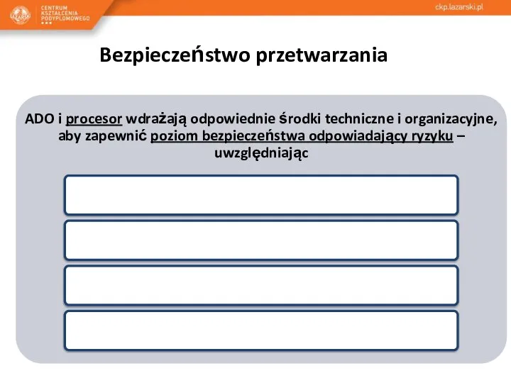 Bezpieczeństwo przetwarzania