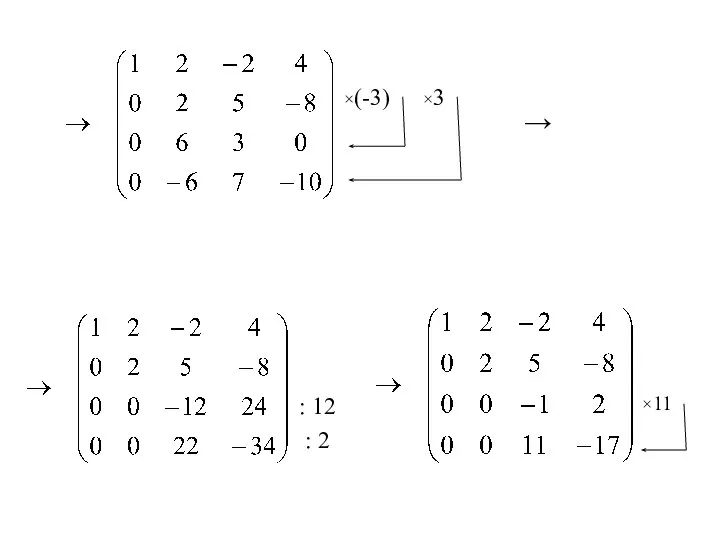 ×(-3) ×3 → : 2 : 12 ×11