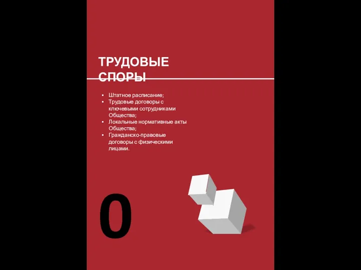 03 ТРУДОВЫЕ СПОРЫ Штатное расписание; Трудовые договоры с ключевыми сотрудниками Общества; Локальные