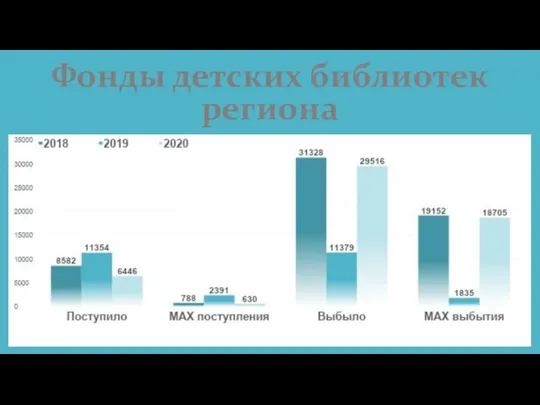 Фонды детских библиотек региона