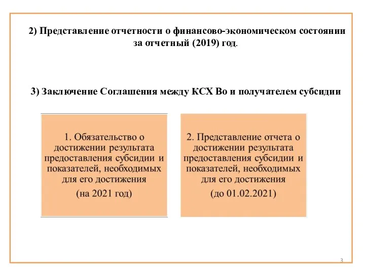 2) Представление отчетности о финансово-экономическом состоянии за отчетный (2019) год. 3) Заключение