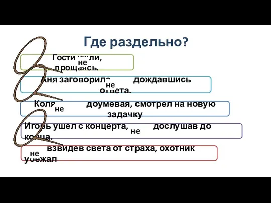 Гости ушли, прощаясь. Аня заговорила, дождавшись ответа. Где раздельно? Коля, доумевая, смотрел