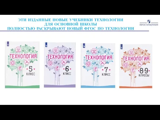 ЭТИ ИЗДАННЫЕ НОВЫЕ УЧЕБНИКИ ТЕХНОЛОГИИ ДЛЯ ОСНОВНОЙ ШКОЛЫ ПОЛНОСТЬЮ РАСКРЫВАЮТ НОВЫЙ ФГОС ПО ТЕХНОЛОГИИ