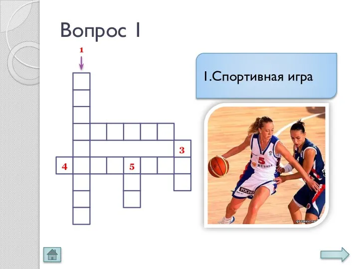 Вопрос 1 4 5 3 1.Спортивная игра 1