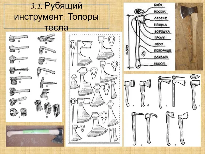 3.1. Рубящий инструмент- Топоры тесла