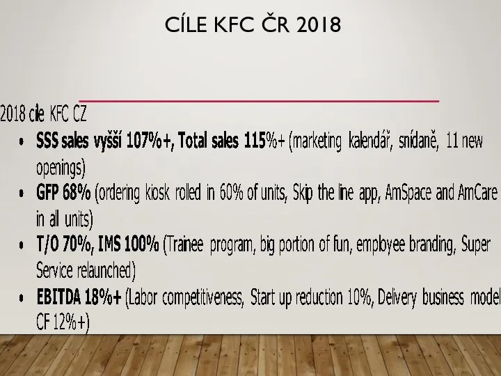 CÍLE KFC ČR 2018