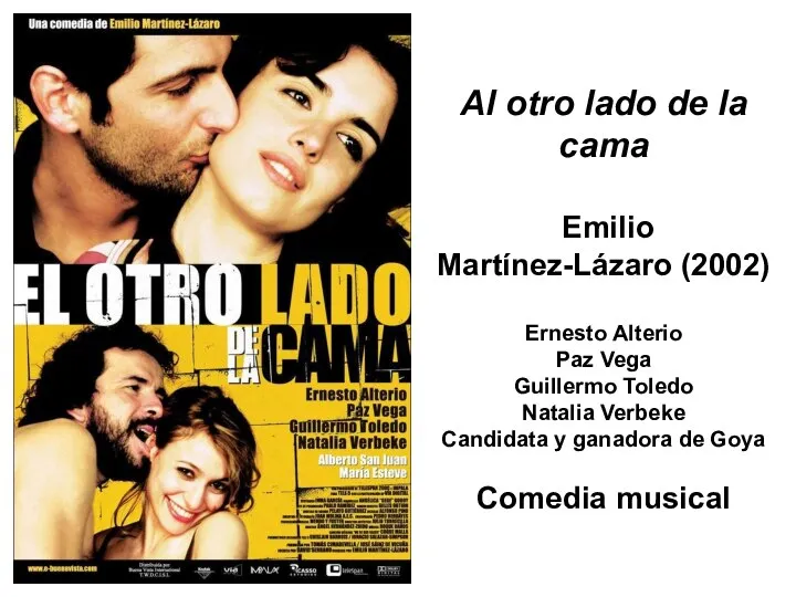 Al otro lado de la cama Emilio Martínez-Lázaro (2002) Ernesto Alterio Paz