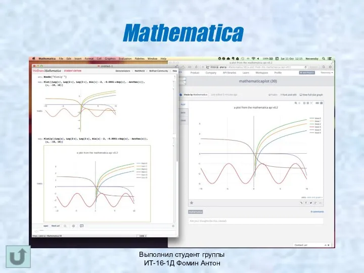 Выполнил студент группы ИТ-16-1Д Фомин Антон Mathematica