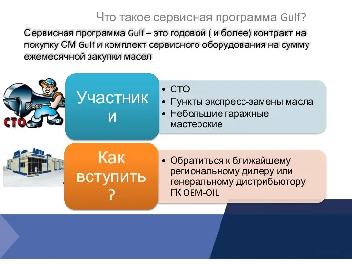 Что такое сервисная программа Gulf? Сервисная программа Gulf – это годовой (