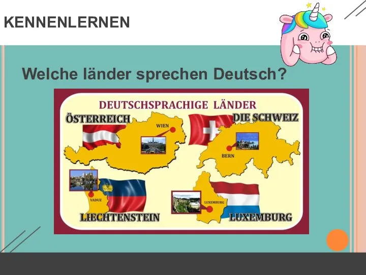 KENNENLERNEN Welche länder sprechen Deutsch?