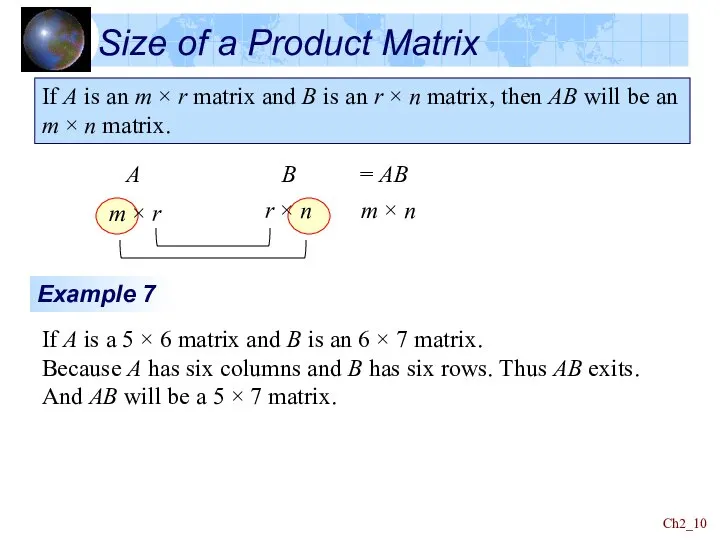 Ch2_ Size of a Product Matrix If A is an m ×