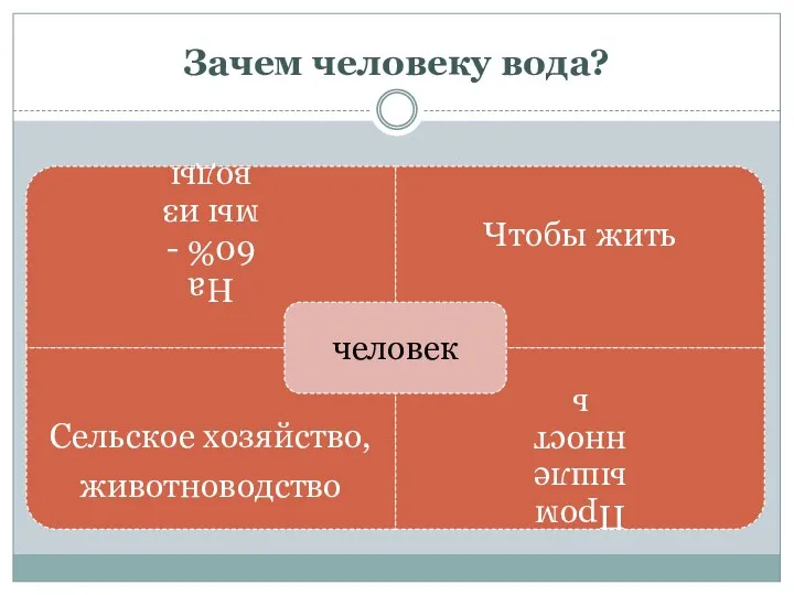 Зачем человеку вода?