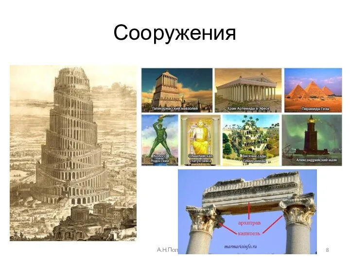 Сооружения А.Н.Полилов,