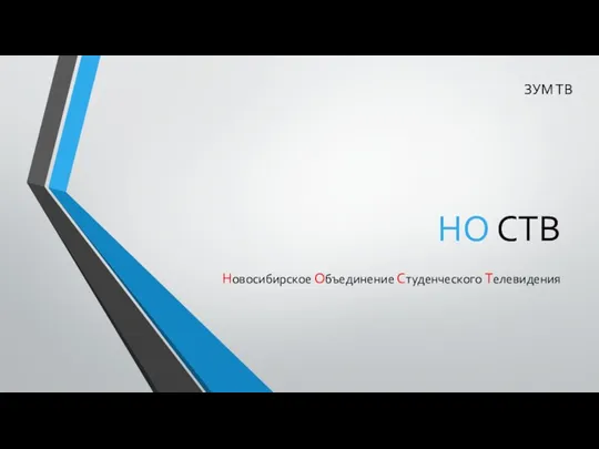 Новосибирское Объединение Студенческого Телевидения