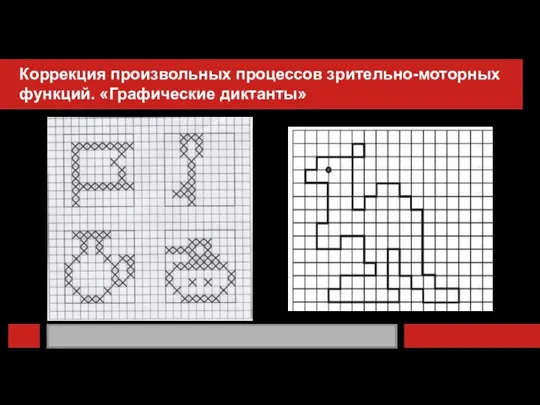 Коррекция произвольных процессов зрительно-моторных функций. «Графические диктанты»