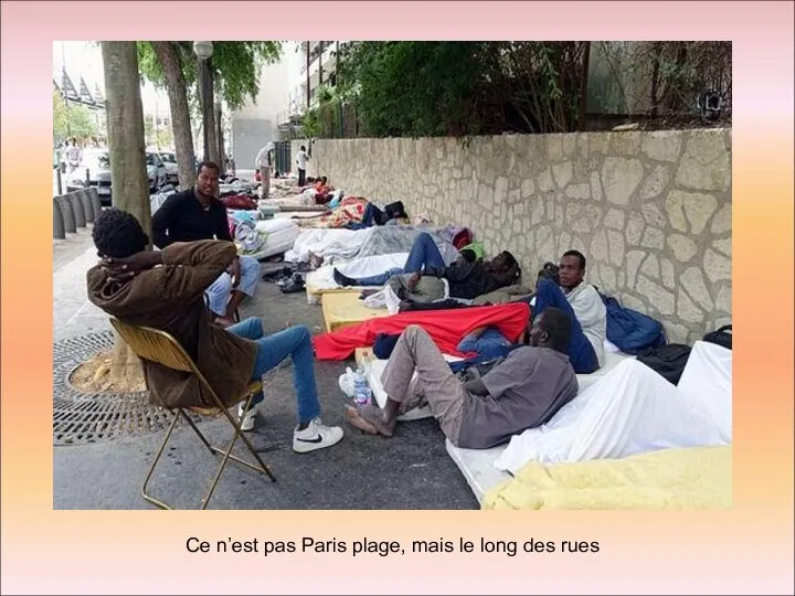 Ce n’est pas Paris plage, mais le long des rues