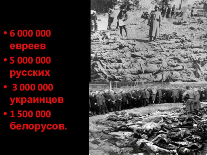 6 000 000 евреев 5 000 000 русских 3 000 000 украинцев
