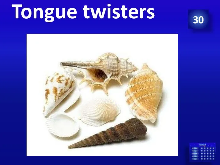 30 Tongue twisters