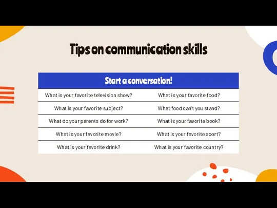 Tips on communication skills