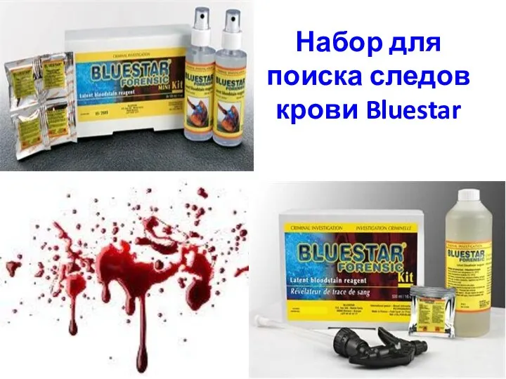 Набор для поиска следов крови Bluestar