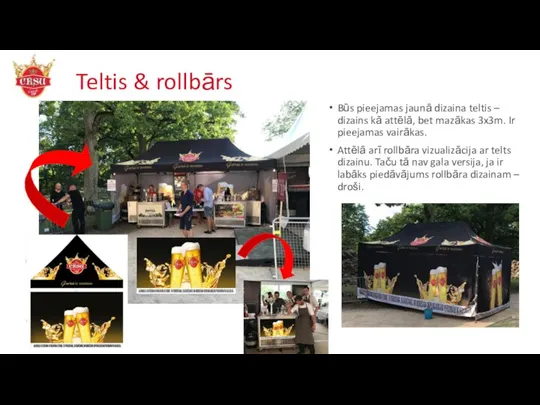 Teltis & rollbārs Būs pieejamas jaunā dizaina teltis – dizains kā attēlā,