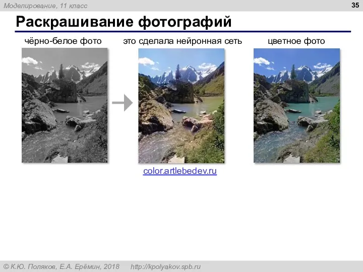 Раскрашивание фотографий чёрно-белое фото это сделала нейронная сеть цветное фото color.artlebedev.ru